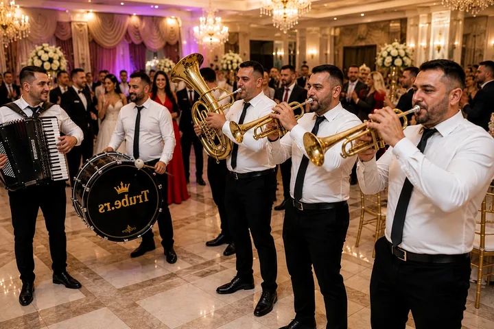 Trubački orkestar na svečanom događaju u Kraljevu